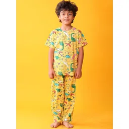 YK Boys Printed Pure Cotton Night suit-picture-24