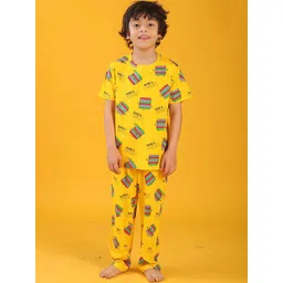 YK Boys Printed Pure Cotton Night suit-picture-48