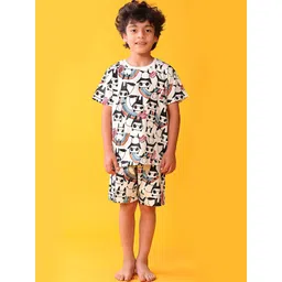 YK Boys Printed Pure Cotton Night suit-picture-55