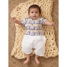 YK Boys Printed Shirt with Shorts image 1