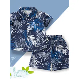 YK Boys Printed Shirt With Shorts Clothing Set-picture-14