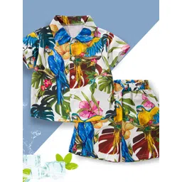 YK Boys Printed Shirt With Shorts Clothing Set-picture-17