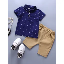 YK Boys Printed T-Shirt With Shorts Clothing Set-picture-15