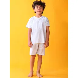 YK Boys Striped Pure Cotton Night Suit-picture-16