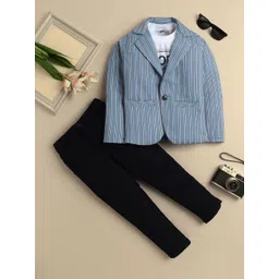 YK Boys Striped T-shirt with Trousers-picture-30