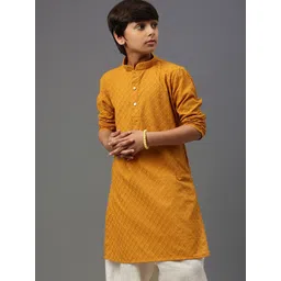 YK Boys Thread Work Chikankari Cotton Kurta-picture-55