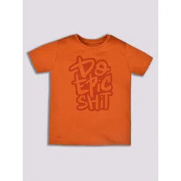 YK Boys Typography Printed Round Neck Cotton T-shirt-picture-18