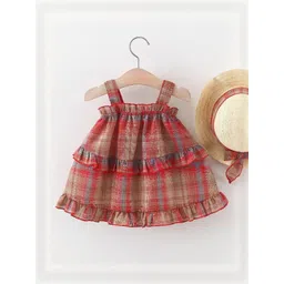 YK Checked A-Line Dress-picture-45
