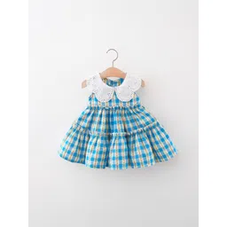 YK Checked Fit & Flare Dress-picture-34