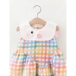 YK Checked Fit & Flare Dress-picture-32