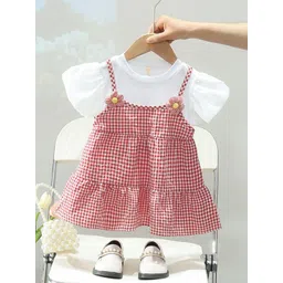 YK Checked Pinafore Dress-picture-12