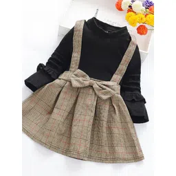 YK Checked Pinafore Dress-picture-11