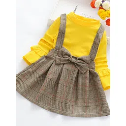 YK Checked Pinafore Dress-picture-10