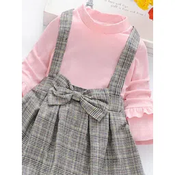 YK Checked Pinafore Dress image 2