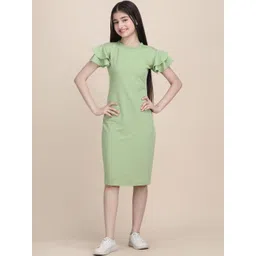 YK Flared Sleeve Formal Fit & Flare Dress-picture-11
