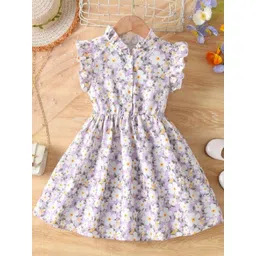 YK Floral Print Fit & Flare Dress-picture-56