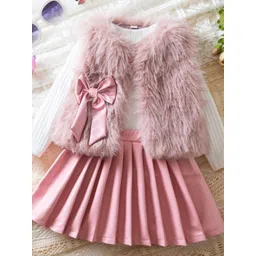 YK Girls Colourblocked Fit & Flare Midi Dress-picture-39