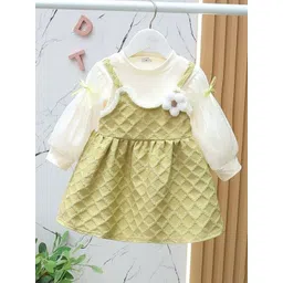 YK Girls Cotton Checked Pinafore Dress-picture-16