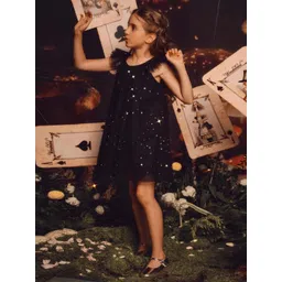 YK Girls Embellished Cotton A-Line Dress-picture-37