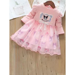 YK Girls Embellished Fit & Flare Dress-picture-12