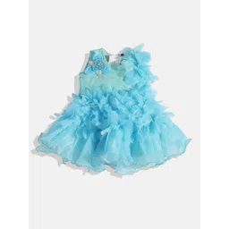 YK Girls Embellished Ruffled A-Line Dress-picture-26