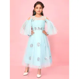 YK Girls Embellished Sequined Maxi Dress-picture-44