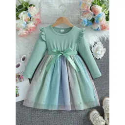 YK Girls Fit and Flare Dress-picture-30