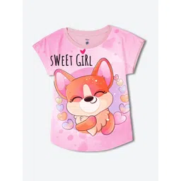 YK Girls Graphic Printed Round Neck T-shirt-picture-39