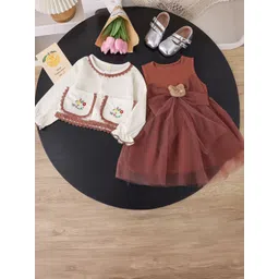 YK Girls Pack of 2 Printed Fit - Flare Dress-picture-12