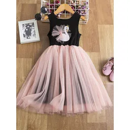 YK Girls Print Fit & Flare Maxi Dress-picture-57