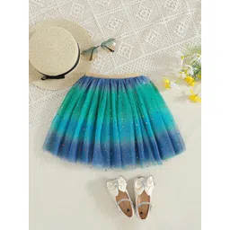 YK Girls Printed Flared Mini Skirt-picture-12