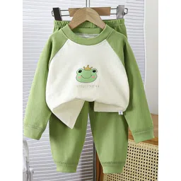 YK Girls Printed Long Sleeve T-Shirt With Trousers Clothing Set-picture-31