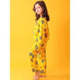 YK Girls Printed Night suit image 2