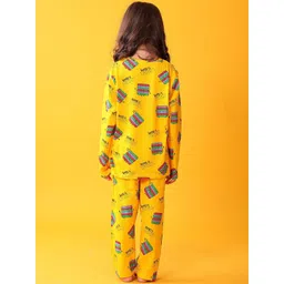 YK Girls Printed Night suit image 3