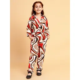 YK Girls Printed Shirt With Trousers-picture-53
