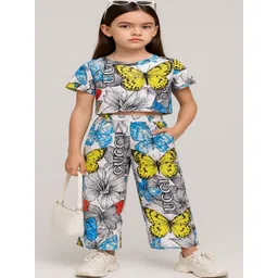 YK Girls Printed T-shirt with Palazzos-picture-25