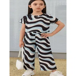 YK Girls Printed T-shirt with Trousers-picture-10
