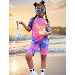 YK Girls Printed Top With Shorts-picture-10