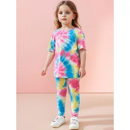 YK Girls Printed Top With Shorts-picture-11