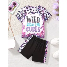 YK Girls Printed Top With Shorts-picture-18