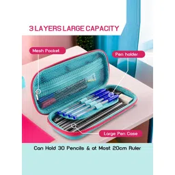 YK Girls Set Of 3 Frozen Elsa Printed Waterproof 3D Pencil Boxes image 4