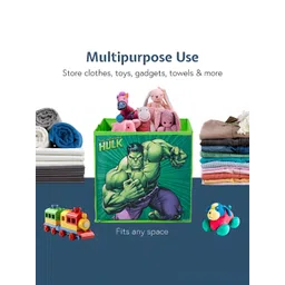 YK Green & Purple 4 Pieced Hulk Printed Cloth Organisers image 5