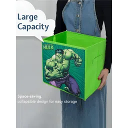 YK Green & Purple 4 Pieced Hulk Printed Cloth Organisers image 3