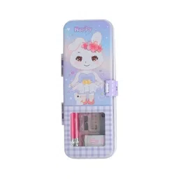 YK Kids Bunny Printed Metal Pencil Box Stationer-picture-21