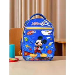YK Kids Disney Mickey Printed 4-Compartments Shining Laminated School Backpack-picture-17