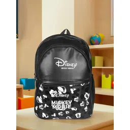 YK Kids Disney Mickey Printed Leather 3-Compartments School Backpack-picture-10