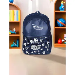 YK Kids Disney Mickey Printed Leather 3-Compartments School Backpack-picture-11