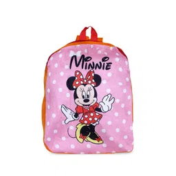 YK Kids Disney Minnie Dot Printed Velvet 2-Compartment School Backpack-picture-34