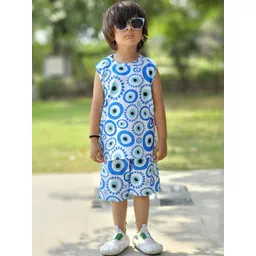 YK Kids Geometric Printed T-shirt with Short-picture-13