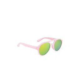 YK Kids Gold Lens & Pink Oval Sunglasses with UV Protected Lens-YK-J7591-picture-19